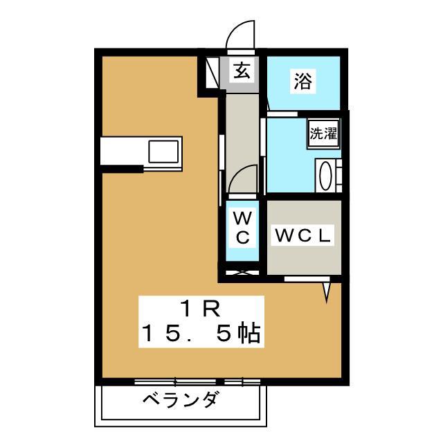 ロジュマン デラッセ(ワンルーム/1階)の間取り写真
