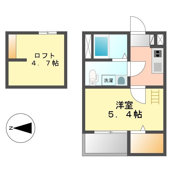 CLASSY STYLE (1SK/1階)の間取り写真
