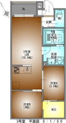 REGALEST ZION神宮の杜(2LDK/3階)の間取り写真
