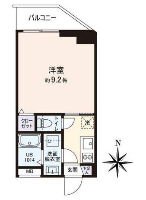 VISTA豊島(1K/3階)の間取り写真