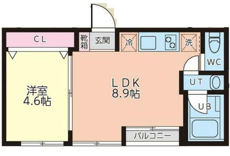 ベースキャンプ浜田山(1LDK/3階)の間取り写真