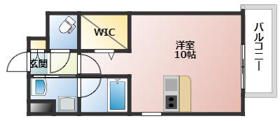 DER GLANZ.Y2比治山(ワンルーム/10階)の間取り写真