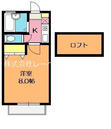 パシフィックパレス北本(1K/1階)の間取り写真