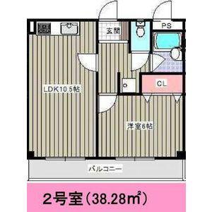BLOIS 亀城(1LDK/3階)の間取り写真