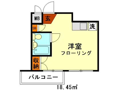 FM-10(ワンルーム/3階)の間取り写真