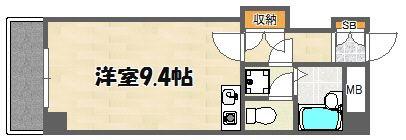 パールハイツ春日原(ワンルーム/5階)の間取り写真