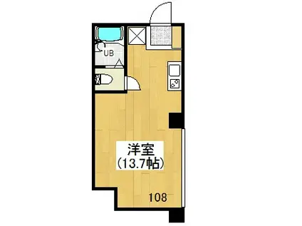 すざくHOUSE(ワンルーム/1階)の間取り写真