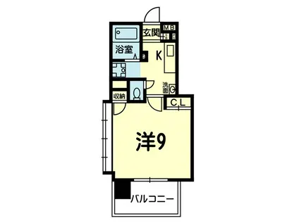オーシャンヴィレッヂ大江本町(1K/8階)の間取り写真