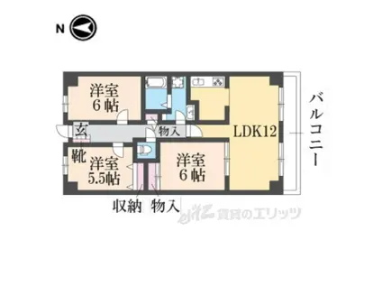 PHOENIXCOURT交野1(3LDK/3階)の間取り写真