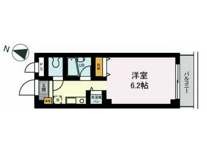 フィールド・B・千川(1K/2階)の間取り写真