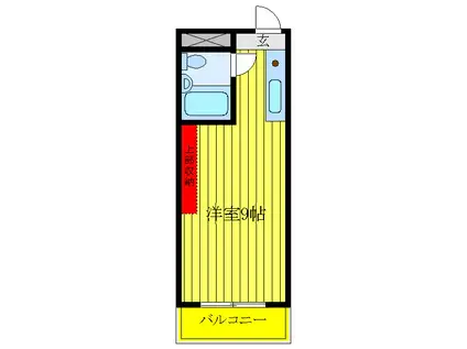 ファーランジュ8(ワンルーム/3階)の間取り写真