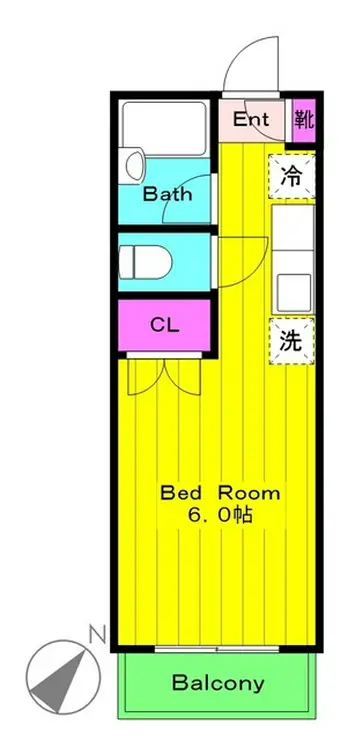 セゾンドゥー 2階階 間取り