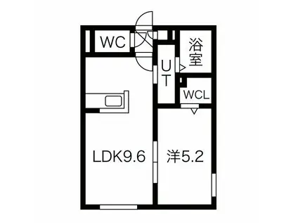 S-RESIDENCE桑園イースト エスレジデンス(1LDK/5階)の間取り写真