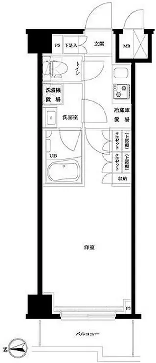 ルーブル横濱江ケ崎町 6階階 間取り