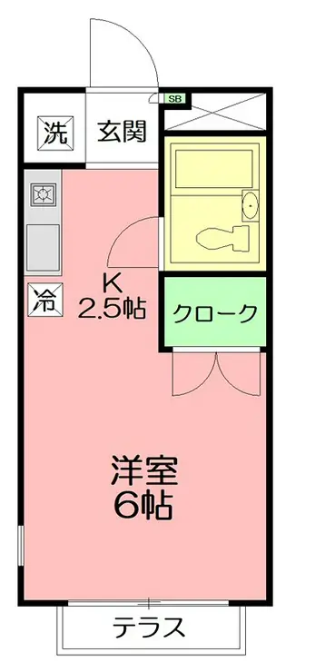 レイモンドハウスA棟 1階階 間取り