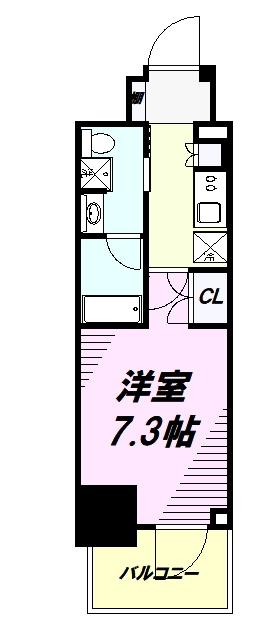 ステージグランデ八王子III(1K/3階)の間取り写真