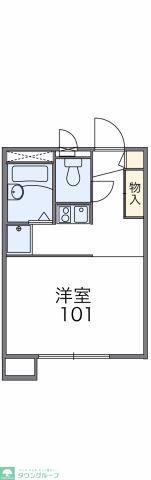 レオパレスファウィステリア(1K/1階)の間取り写真