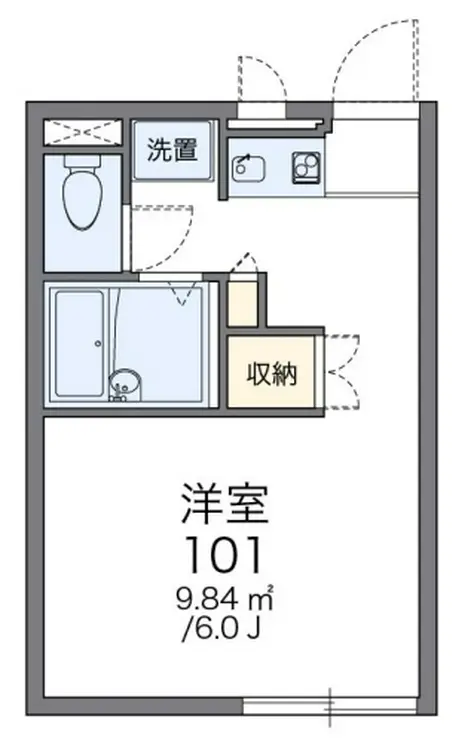 レオパレスセゾン 2階階 間取り