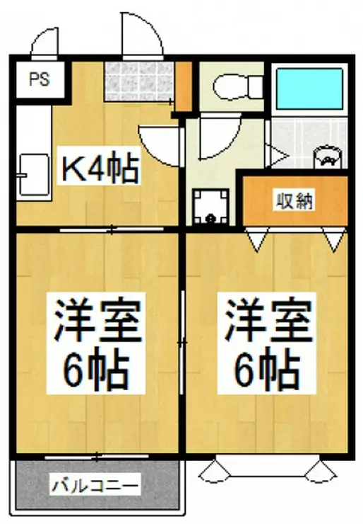 ルミエール白山 3階階 間取り