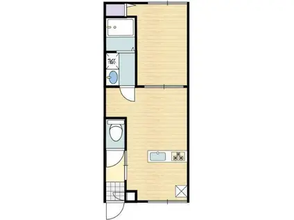 UNO PALLAZO(1LDK/1階)の間取り写真