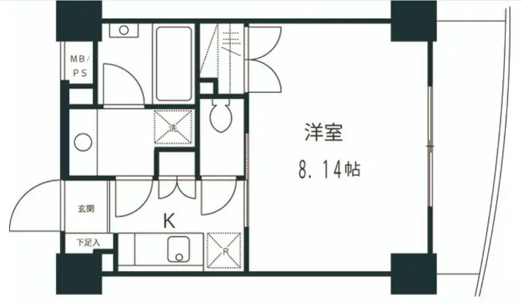 エスシード千歳台 4階階 間取り