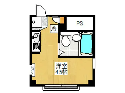 Nファースト清瀬(ワンルーム/4階)の間取り写真