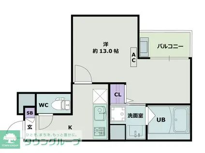JACK SHIMOFUJISAWA IV(1K/2階)の間取り写真