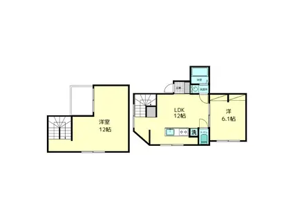 RAFFINE CHOFU(2LDK/5階)の間取り写真