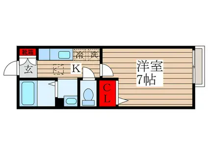 TOON TOWN(1K/1階)の間取り写真