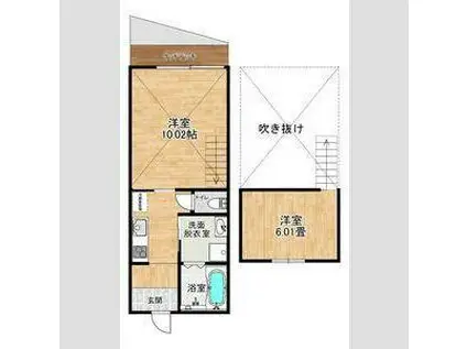 AFC RESIDENCE 三保松原A(1K/1階)の間取り写真