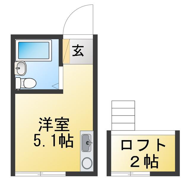 パークアベニュー千川(ワンルーム/2階)の間取り写真