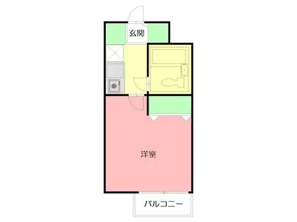 クリオさがみ野参番館(1K/3階)の間取り写真