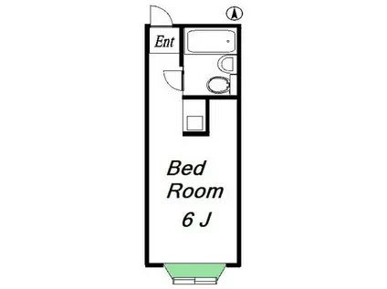 サンライフ常盤台1(ワンルーム/2階)の間取り写真