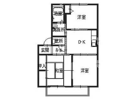 シャーメゾンM(3DK/2階)の間取り写真