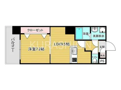 リファレンス東公園(1LDK/10階)の間取り写真