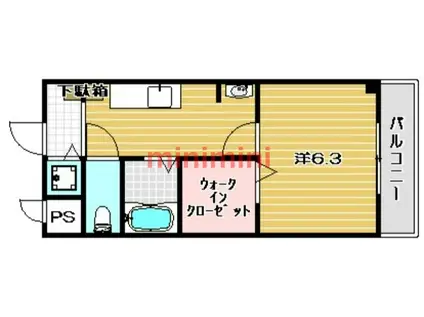 アプライズ(1K/2階)の間取り写真