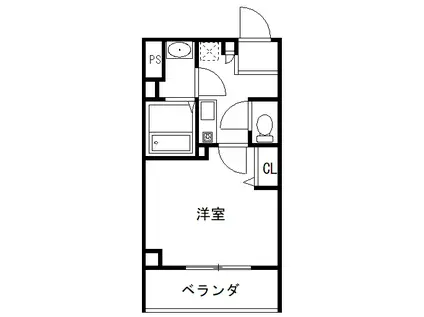 プリエール新大阪イースト(1K/3階)の間取り写真