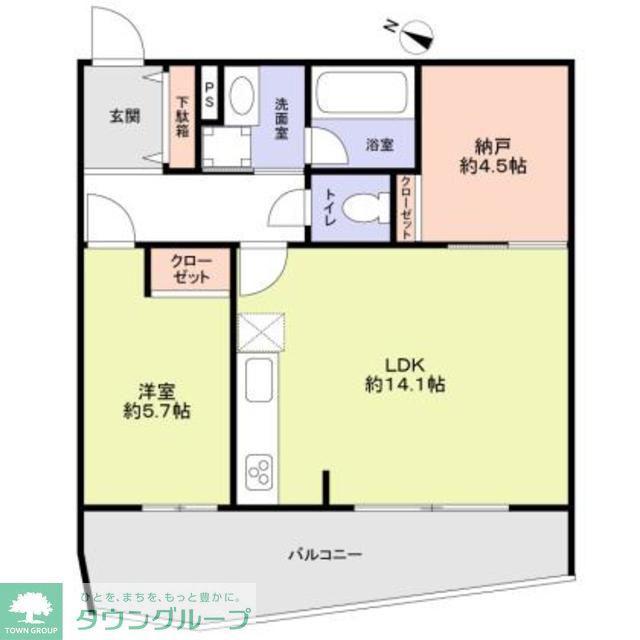 THE TAKASUNA KULTURCE(1SLDK/2階)の間取り写真