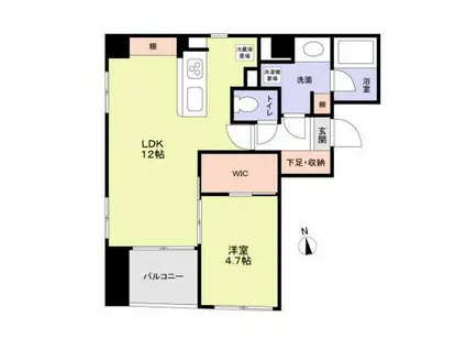 クロッキオ浅草(1LDK/3階)の間取り写真