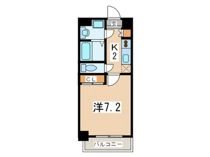 PRIMAL MACHIDA(1K/5階)の間取り写真