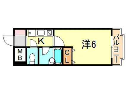 ロイヤル神戸王塚台(ワンルーム/4階)の間取り写真