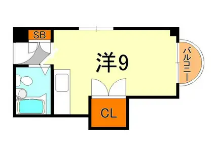 ラナハウス(ワンルーム/4階)の間取り写真