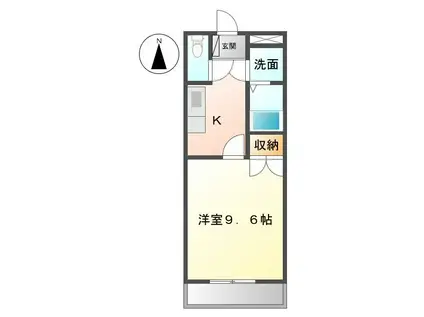 リ・ネージュ(1K/1階)の間取り写真