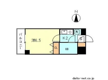 ル・ヴェール(1K/1階)の間取り写真