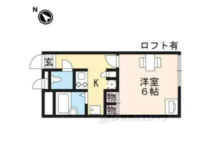 レオパレス佐久間町(1K/1階)の間取り写真