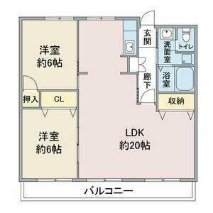 エラン平針(3LDK/4階)の間取り写真