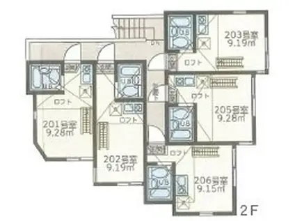 ユナイト衣笠ロジャー・スペリー(ワンルーム/1階)の間取り写真