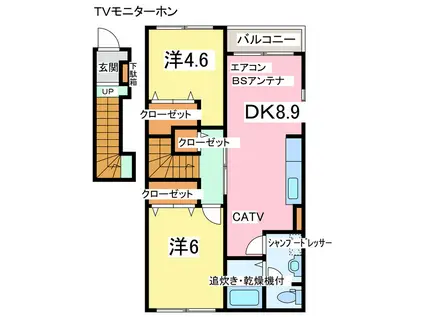 PLATFORM-NJS(2DK/2階)の間取り写真