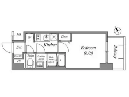 アドバンス名古屋シュテルン(1K/10階)の間取り写真