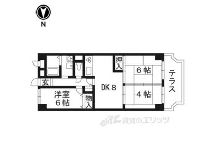 ネオコーポ西大路A棟(3DK/1階)の間取り写真